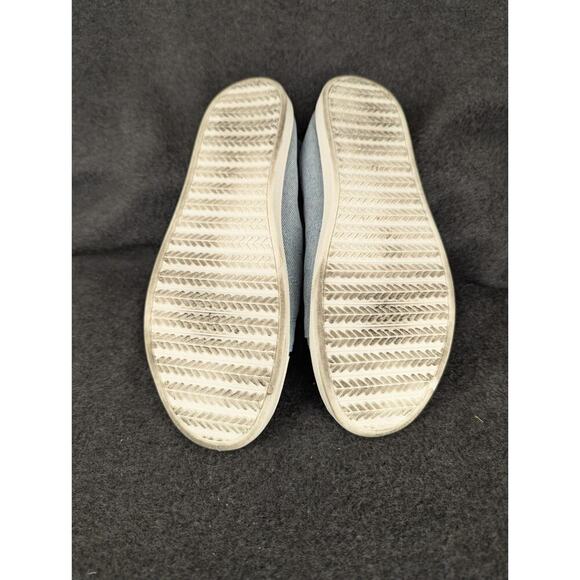 MAURICES Mariah SuperCush Sneaker Womens 11M Blue Canvas Slip On Scrunch Heel - Picture 5 of 9